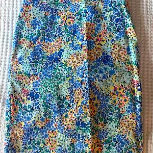 J. Crew Floral Pencil Skirt